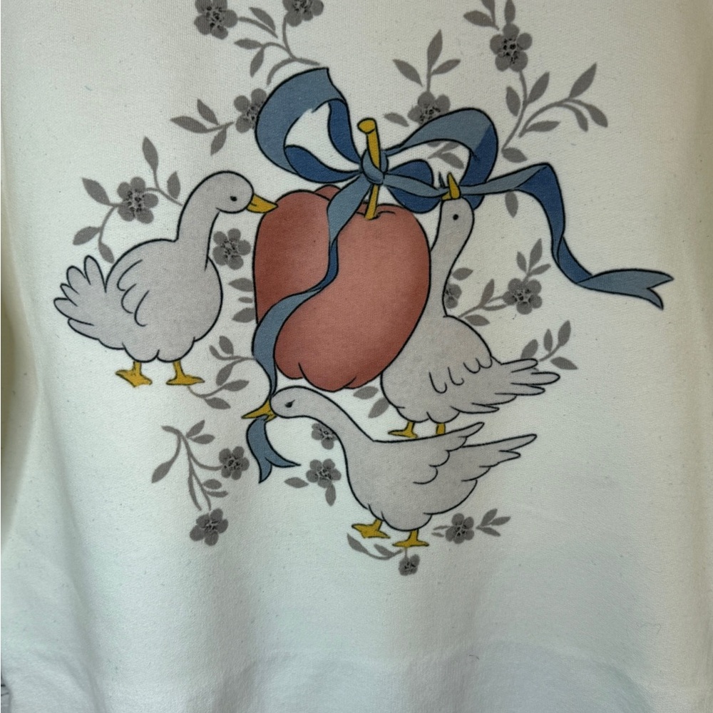 Cottagecore Country Goose "Marmalade" Sweatshirt GILDAN Small - Picture 3 of 6